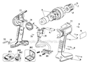 Page A Diagram and Parts List for FS14PS Type 1 Black and Decker Cordless Drill